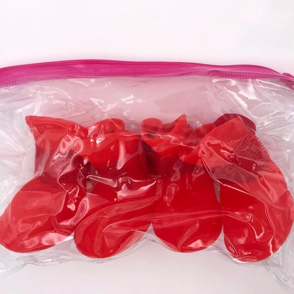 Red Waterproof Dog Cat Candy Boots Reusable Adjustable Pets Shoes Size Small - Picture 1 of 1